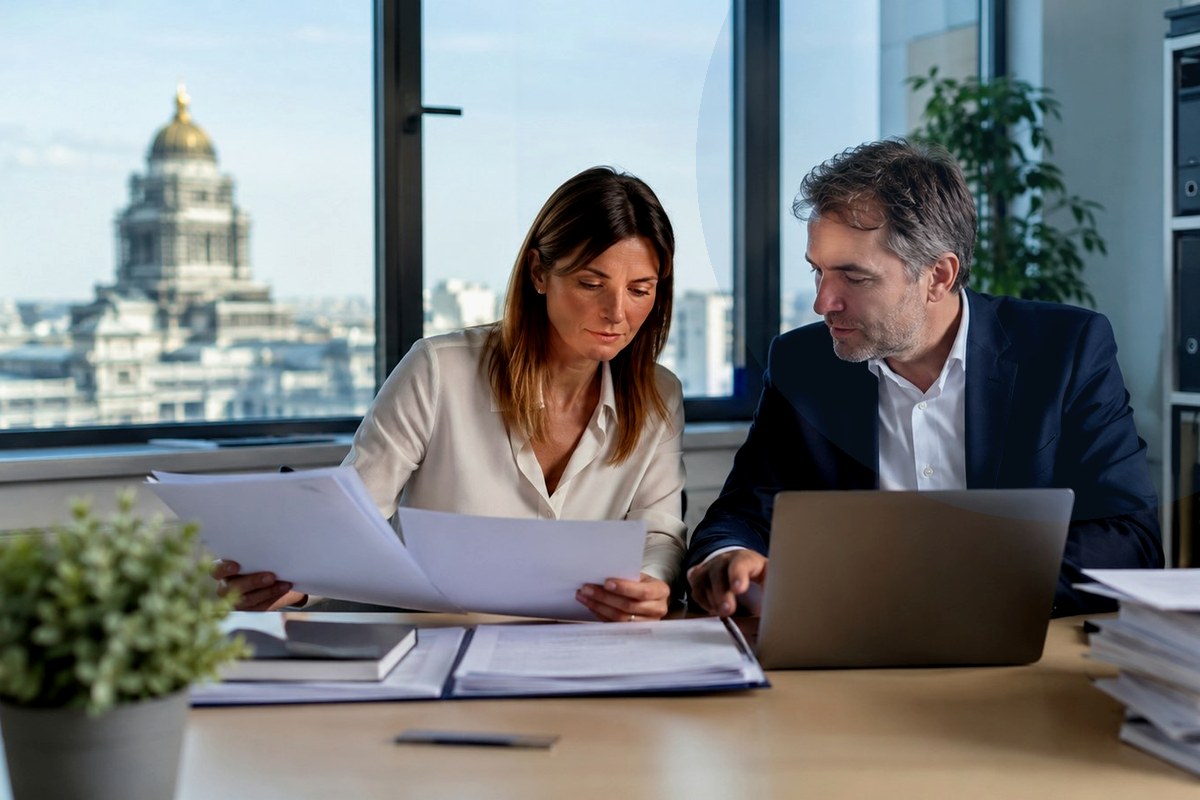 Discussion calme autour de documents